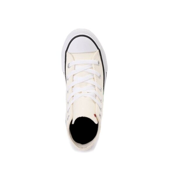 CONVERSE Chuck Taylor Alll Star "Frog Garden" High-Top Sneaker- Egret- Sz:3YOUTH - Picture 11 of 13